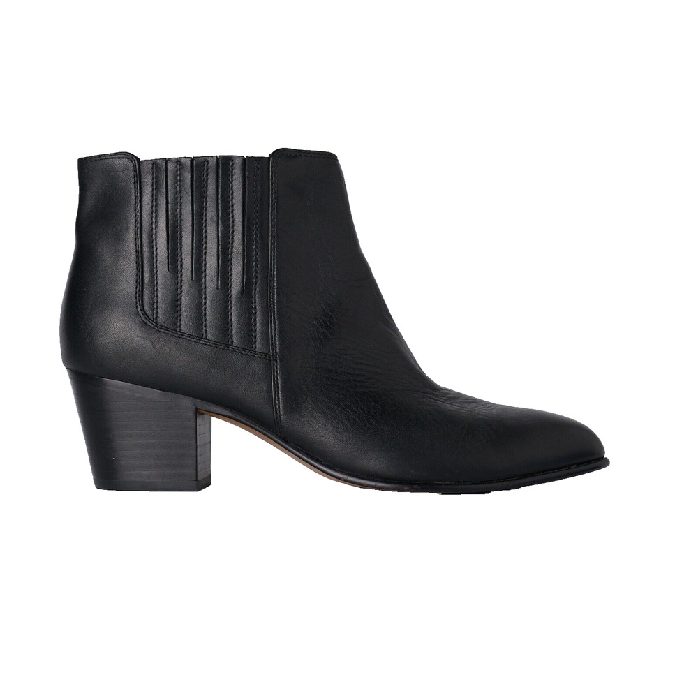 Clarks Maypearl Tulsa Women's US 8.5M Bootie Black Leather Side Zip Ankle Boot